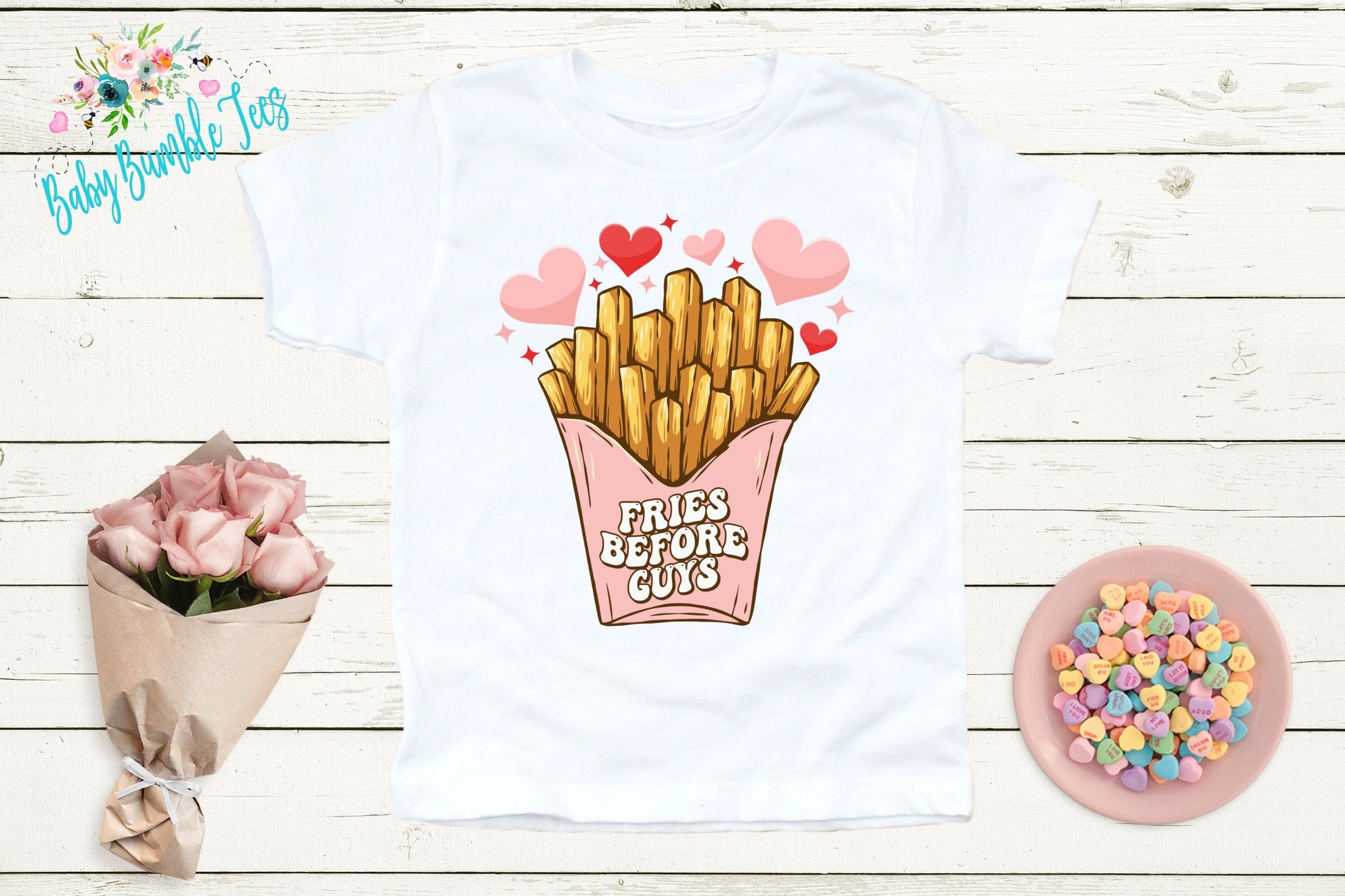 Fries Before Guys Shirt // Girls Valentines Day Shirt // Kids Valentines Day Shirt // Valentines Day // Toddler Shirt // kids shirt