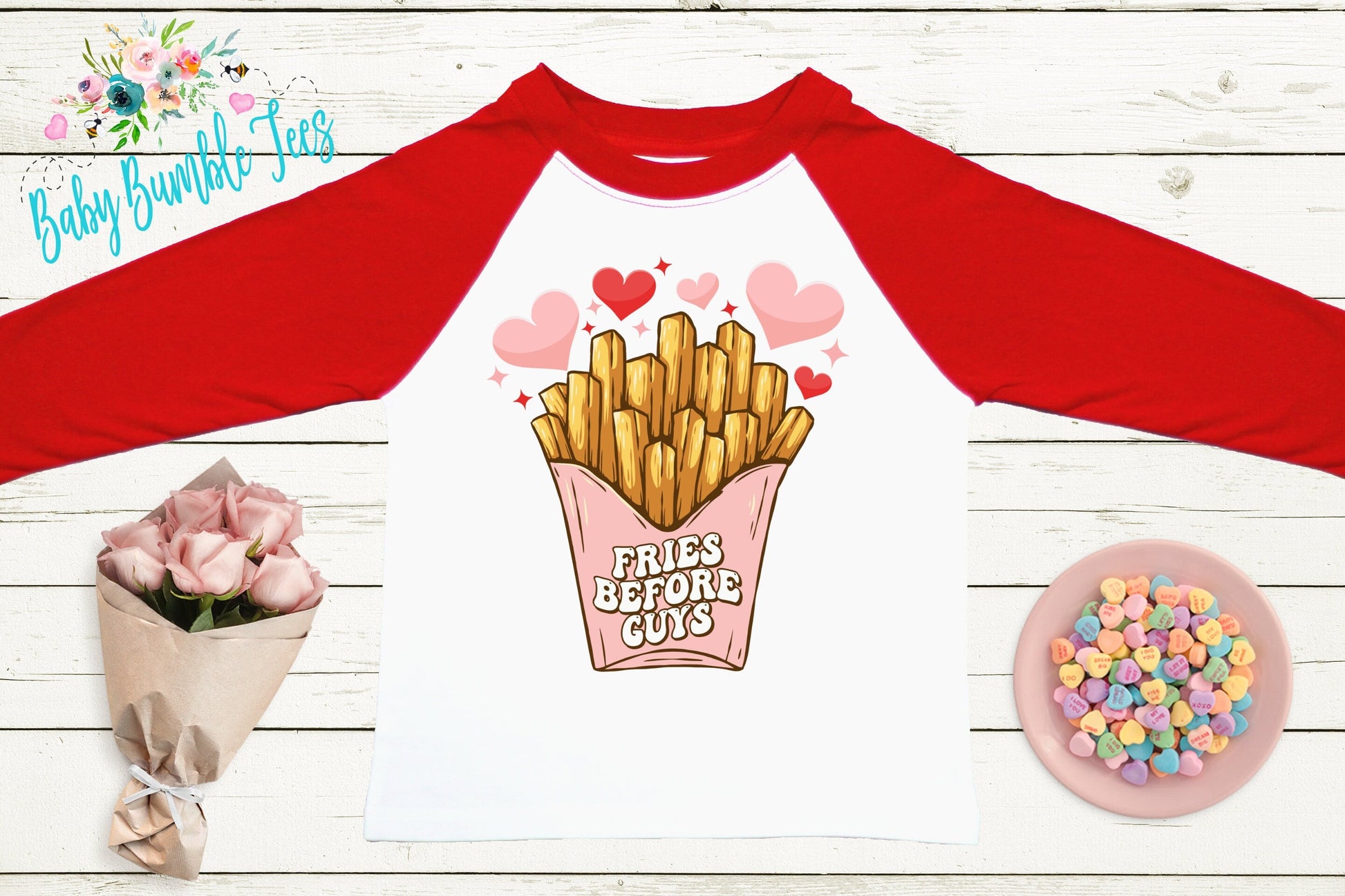 Fries Before Guys Shirt // Girls Valentines Day Shirt // Kids Valentines Day Shirt // Valentines Day // Toddler Shirt // kids shirt