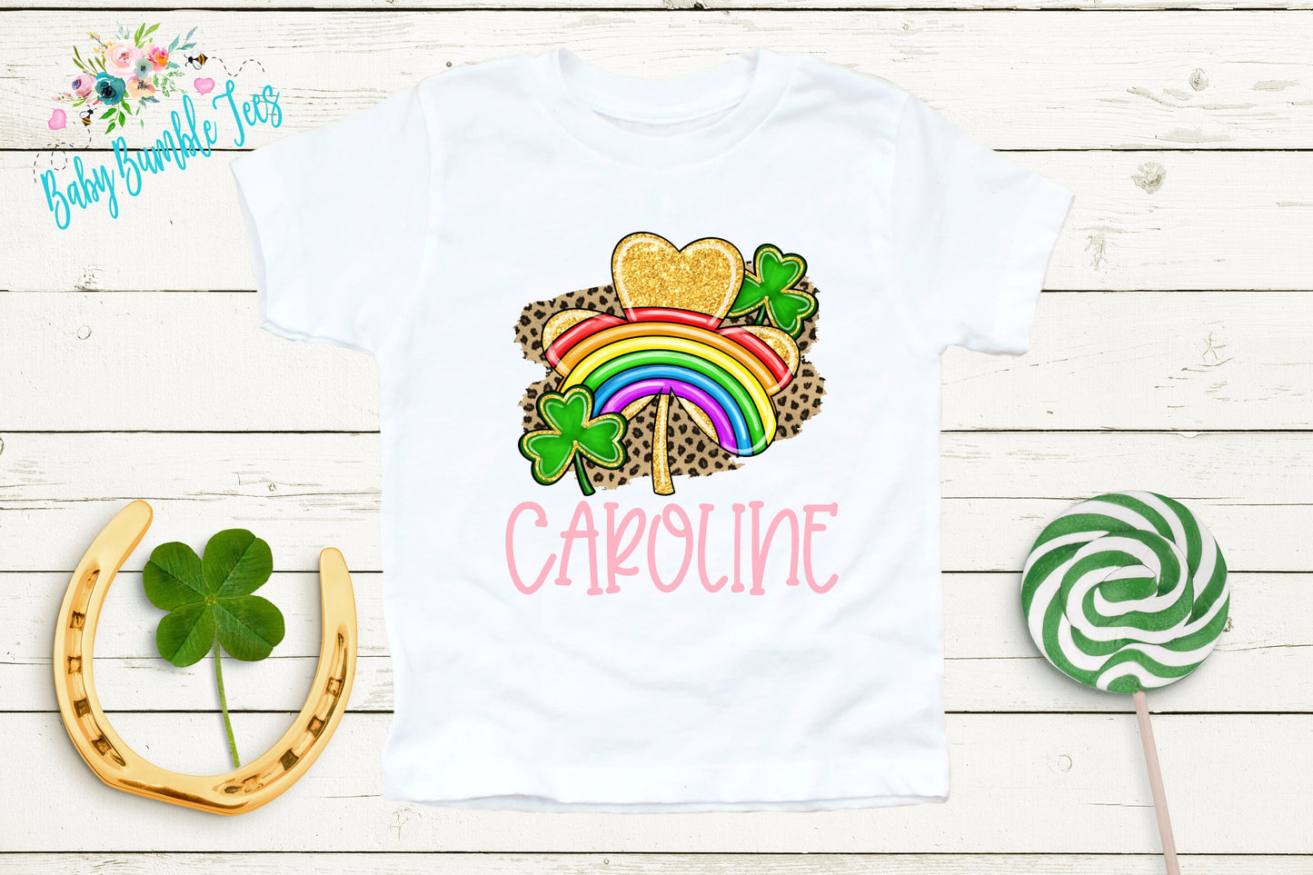 St Patricks Day Kids Shirt - Personalized Name - Girls St Patricks Day Shirt - St Paddy's Day - Toddler Shirt - kids shirt - Clover