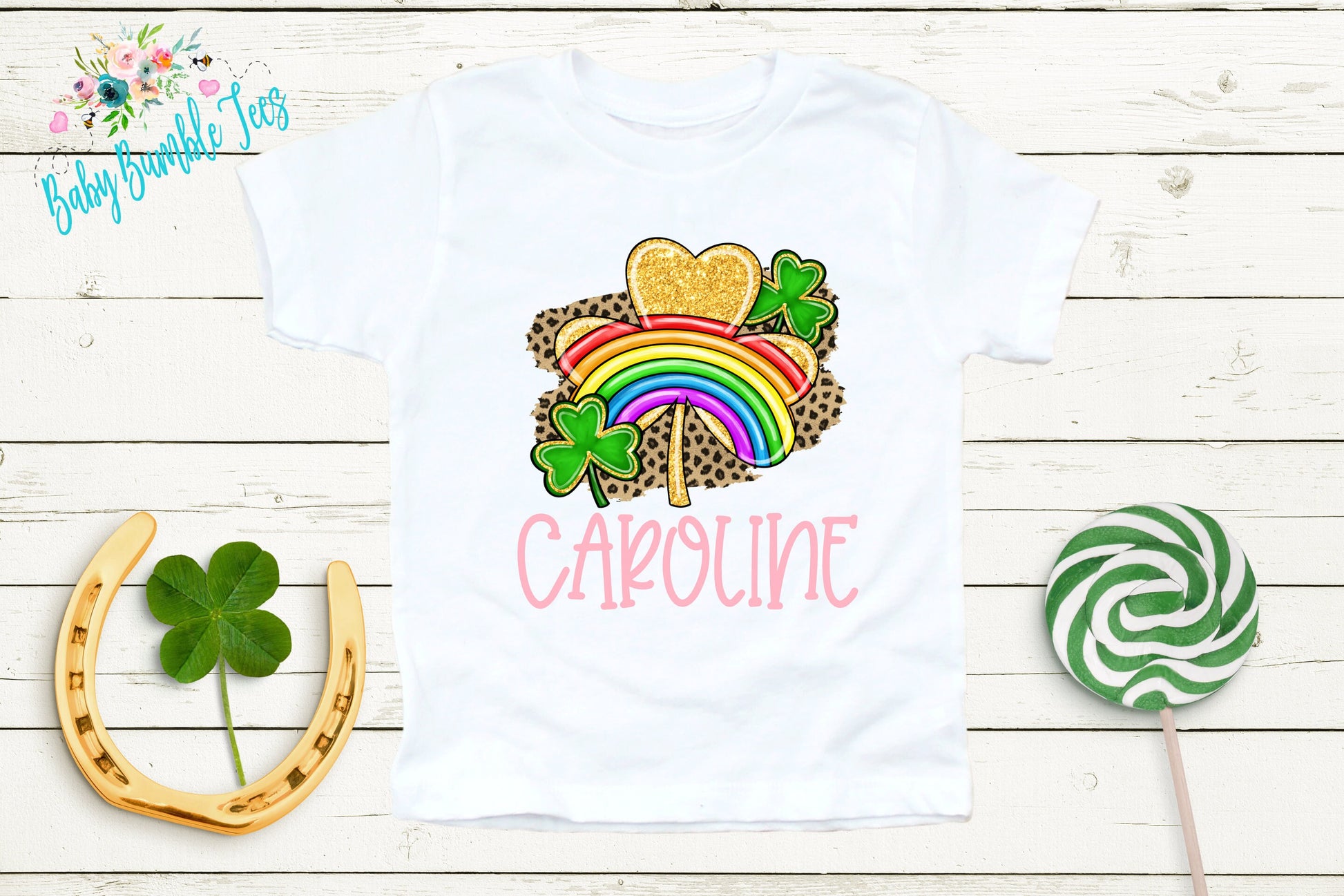 St Patricks Day Kids Shirt - Personalized Name - Girls St Patricks Day Shirt - St Paddy's Day - Toddler Shirt - kids shirt - Clover