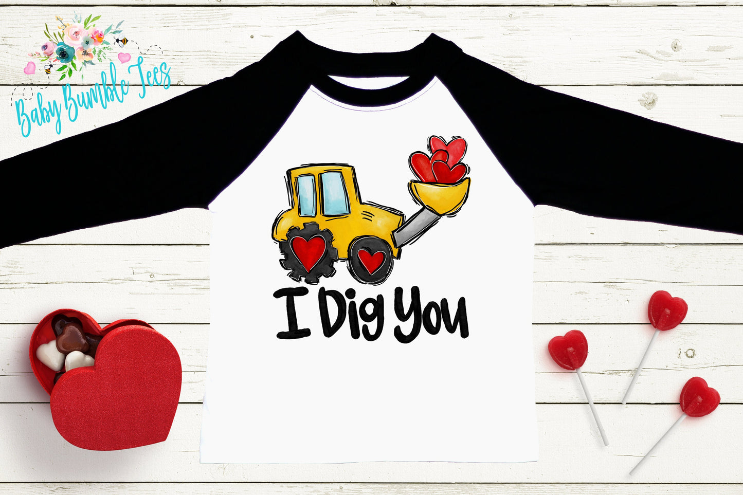 I Dig You Shirt // Valentine // Boy Shirt // Truck // My First Valentines Day // Toddler Shirt // kids shirt // Construction // Digger
