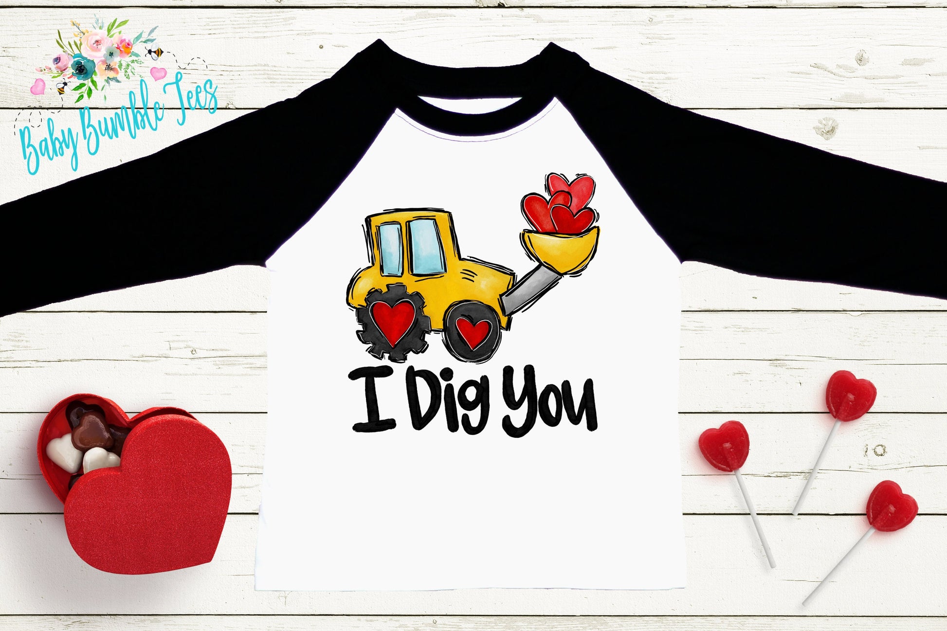 I Dig You Shirt // Valentine // Boy Shirt // Truck // My First Valentines Day // Toddler Shirt // kids shirt // Construction // Digger