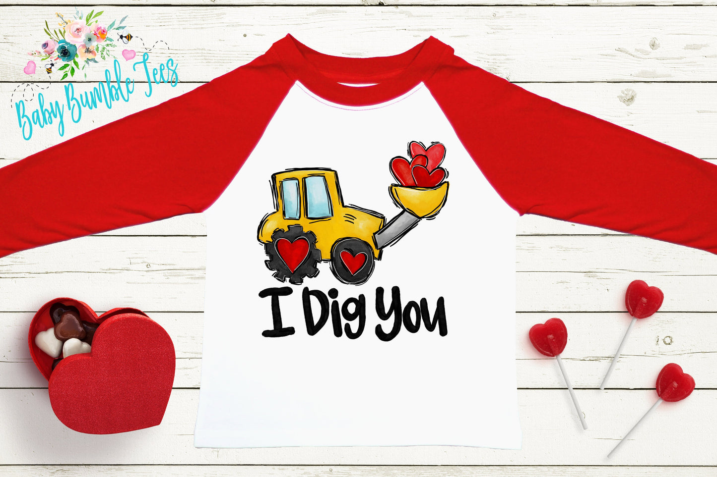 I Dig You Shirt // Valentine // Boy Shirt // Truck // My First Valentines Day // Toddler Shirt // kids shirt // Construction // Digger