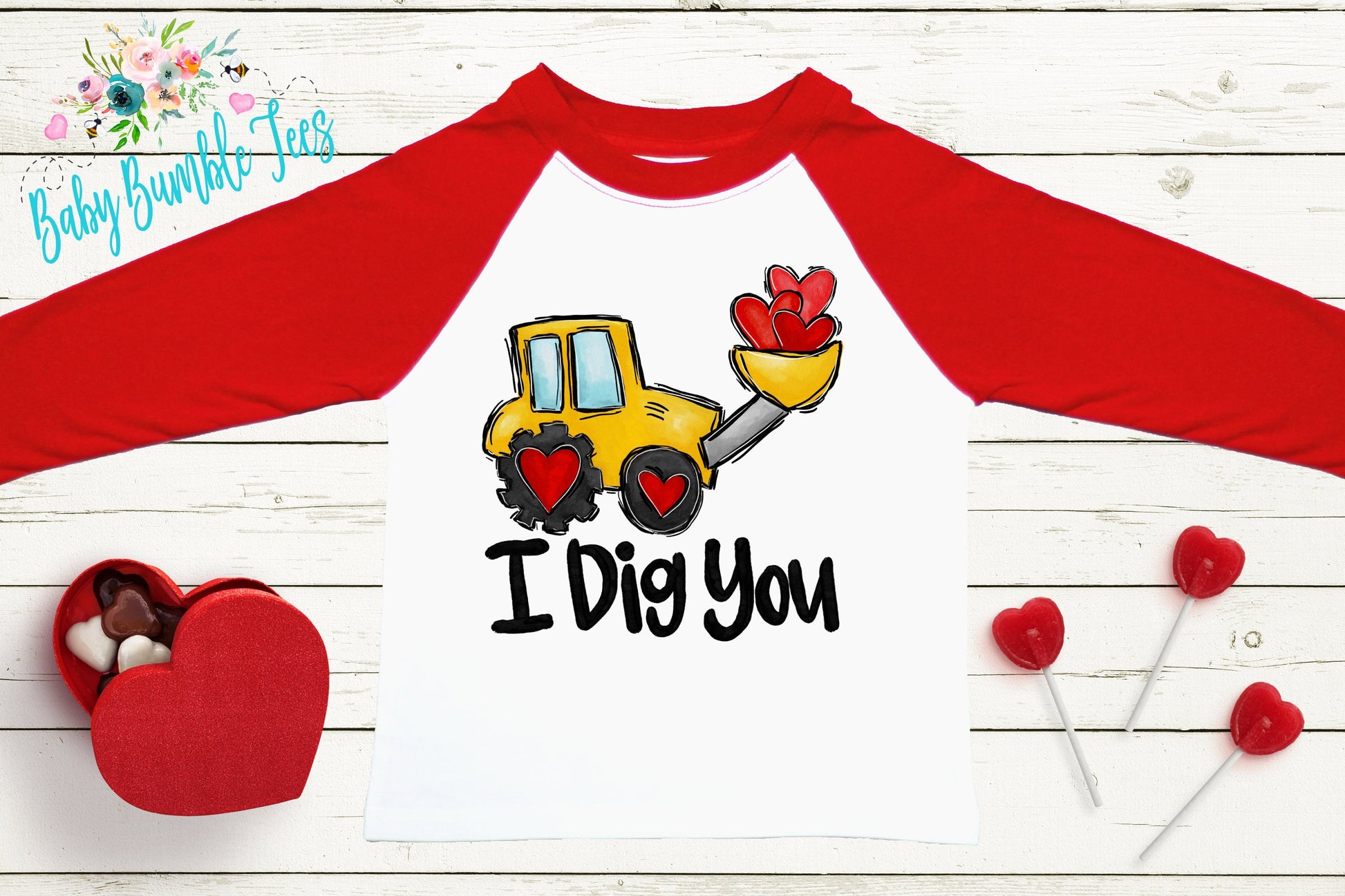 I Dig You Shirt // Valentine // Boy Shirt // Truck // My First Valentines Day // Toddler Shirt // kids shirt // Construction // Digger