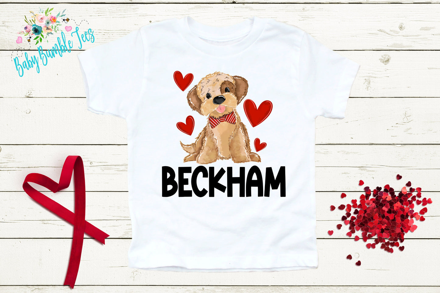 Puppy Valentines Day Shirt // Personalized Name // Valentine // Boy Valentines day // My First Valentines Day // Toddler Shirt // kids shirt
