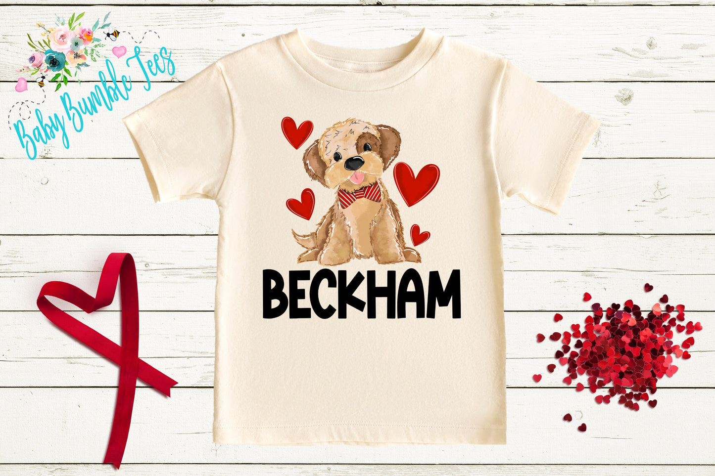 Puppy Valentines Day Shirt // Personalized Name // Valentine // Boy Valentines day // My First Valentines Day // Toddler Shirt // kids shirt