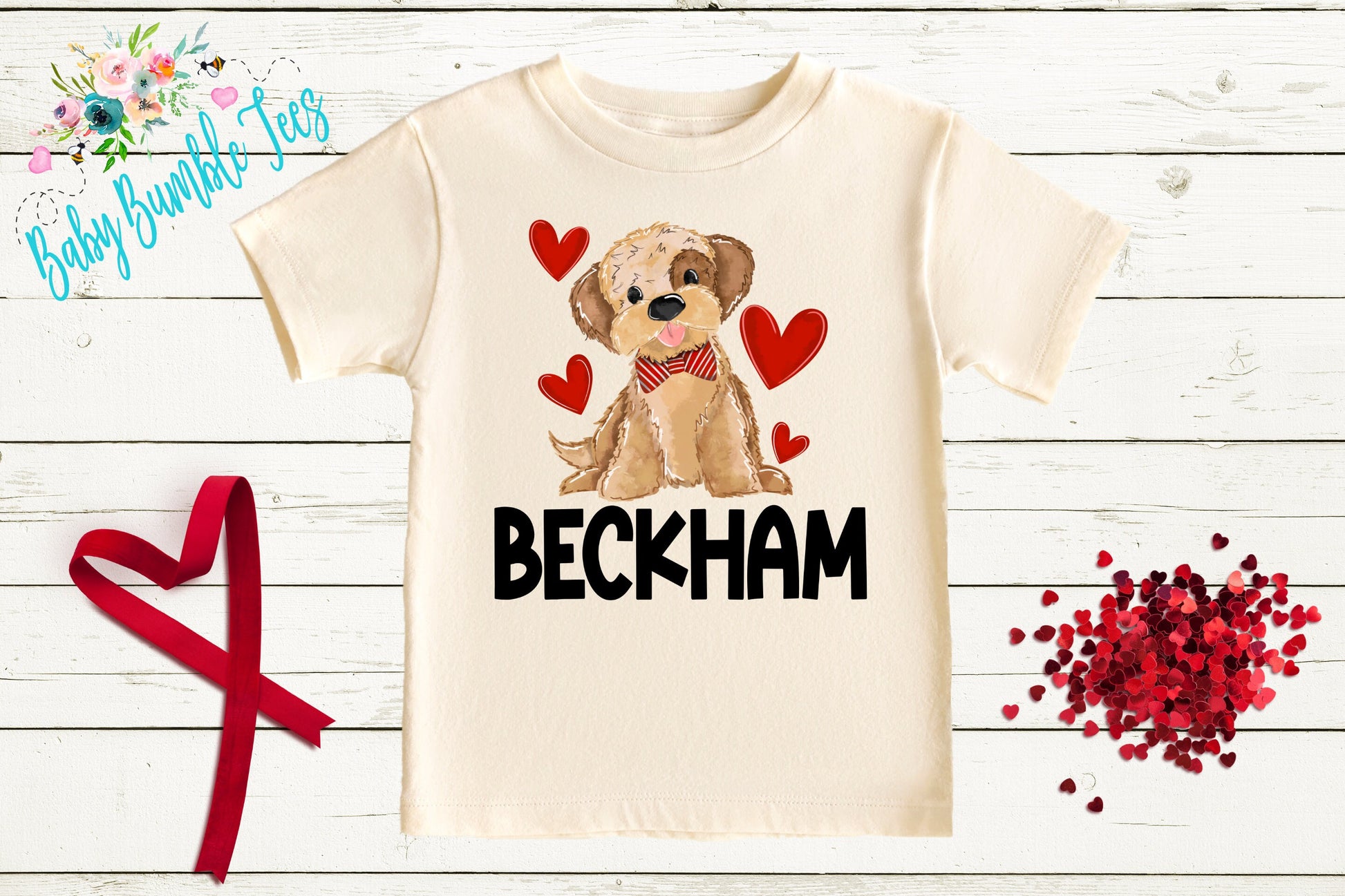 Puppy Valentines Day Shirt // Personalized Name // Valentine // Boy Valentines day // My First Valentines Day // Toddler Shirt // kids shirt