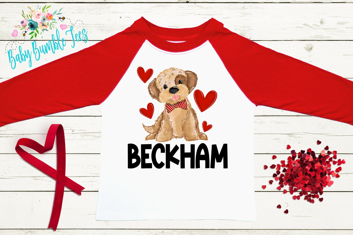 Puppy Valentines Day Shirt // Personalized Name // Valentine // Boy Valentines day // My First Valentines Day // Toddler Shirt // kids shirt