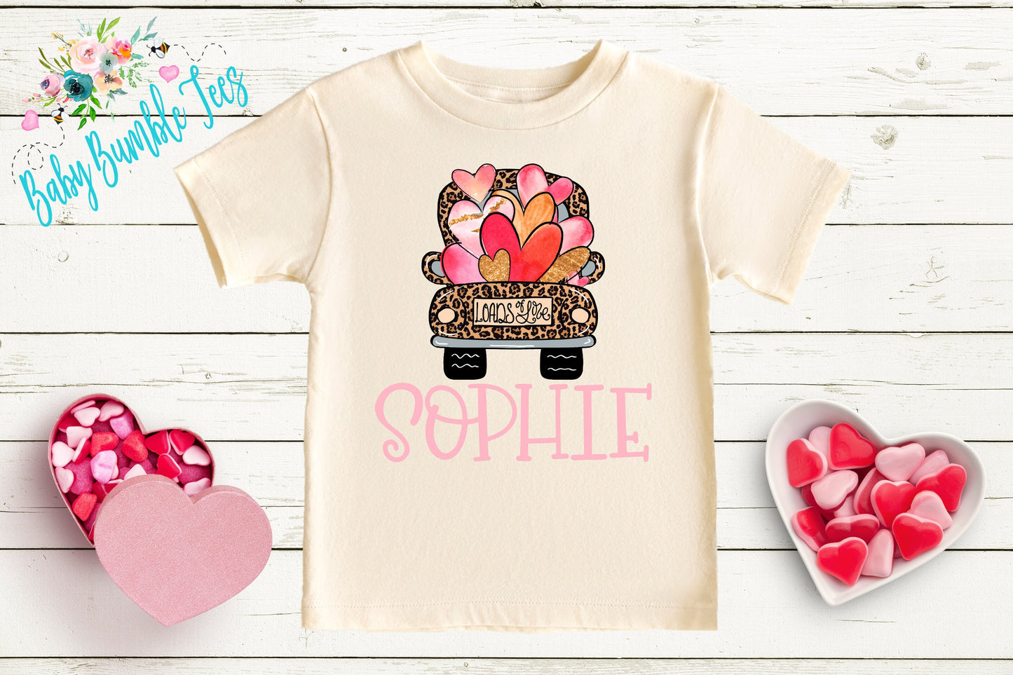 Valentines Day Shirt // Personalized Name // Valentine // Girl Shirt // Truck // Girl Valentine Shirt // Toddler Shirt // kids shirt