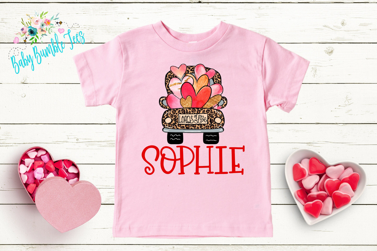 Valentines Day Shirt // Personalized Name // Valentine // Girl Shirt // Truck // Girl Valentine Shirt // Toddler Shirt // kids shirt