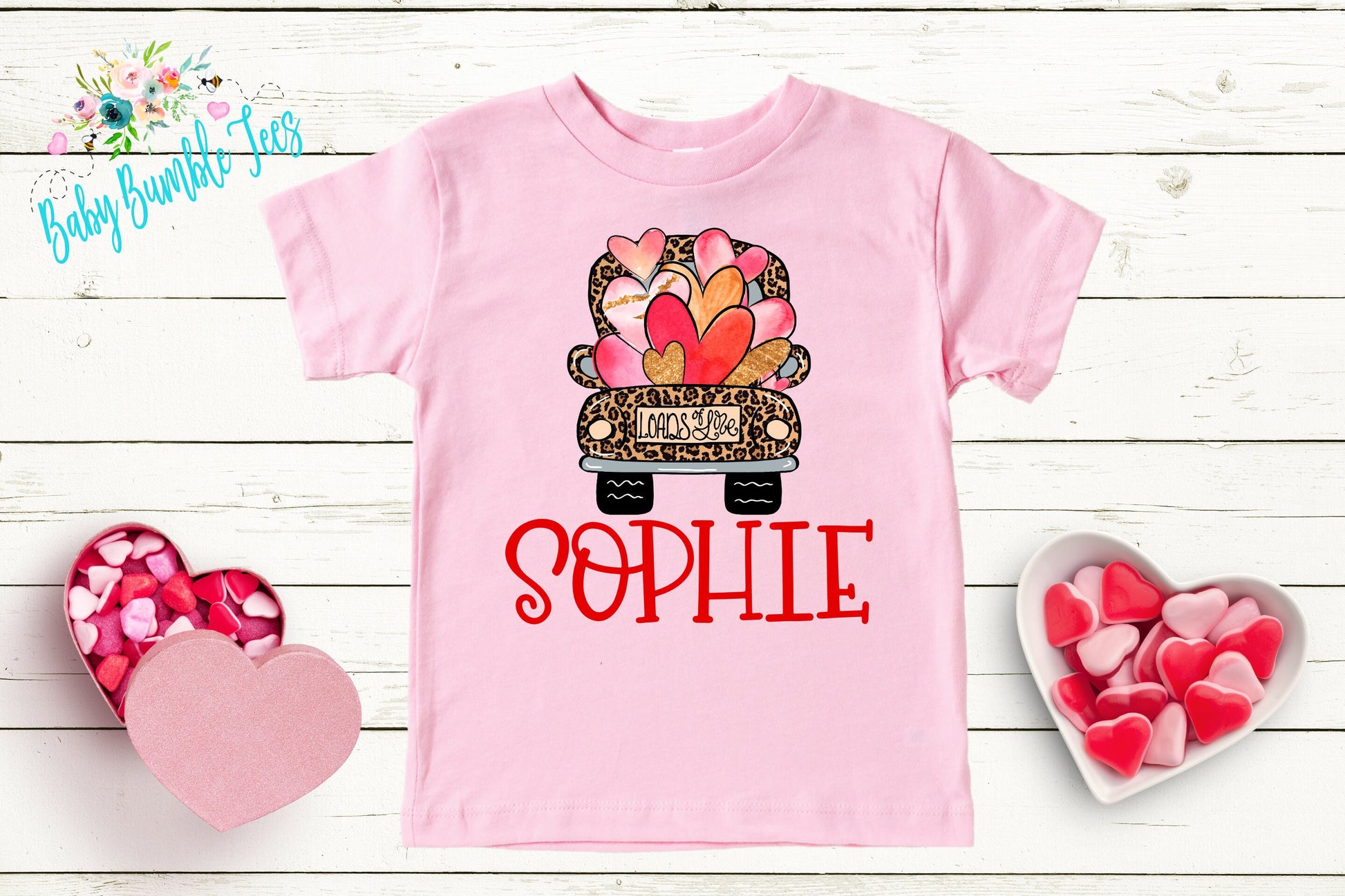 Valentines Day Shirt // Personalized Name // Valentine // Girl Shirt // Truck // Girl Valentine Shirt // Toddler Shirt // kids shirt