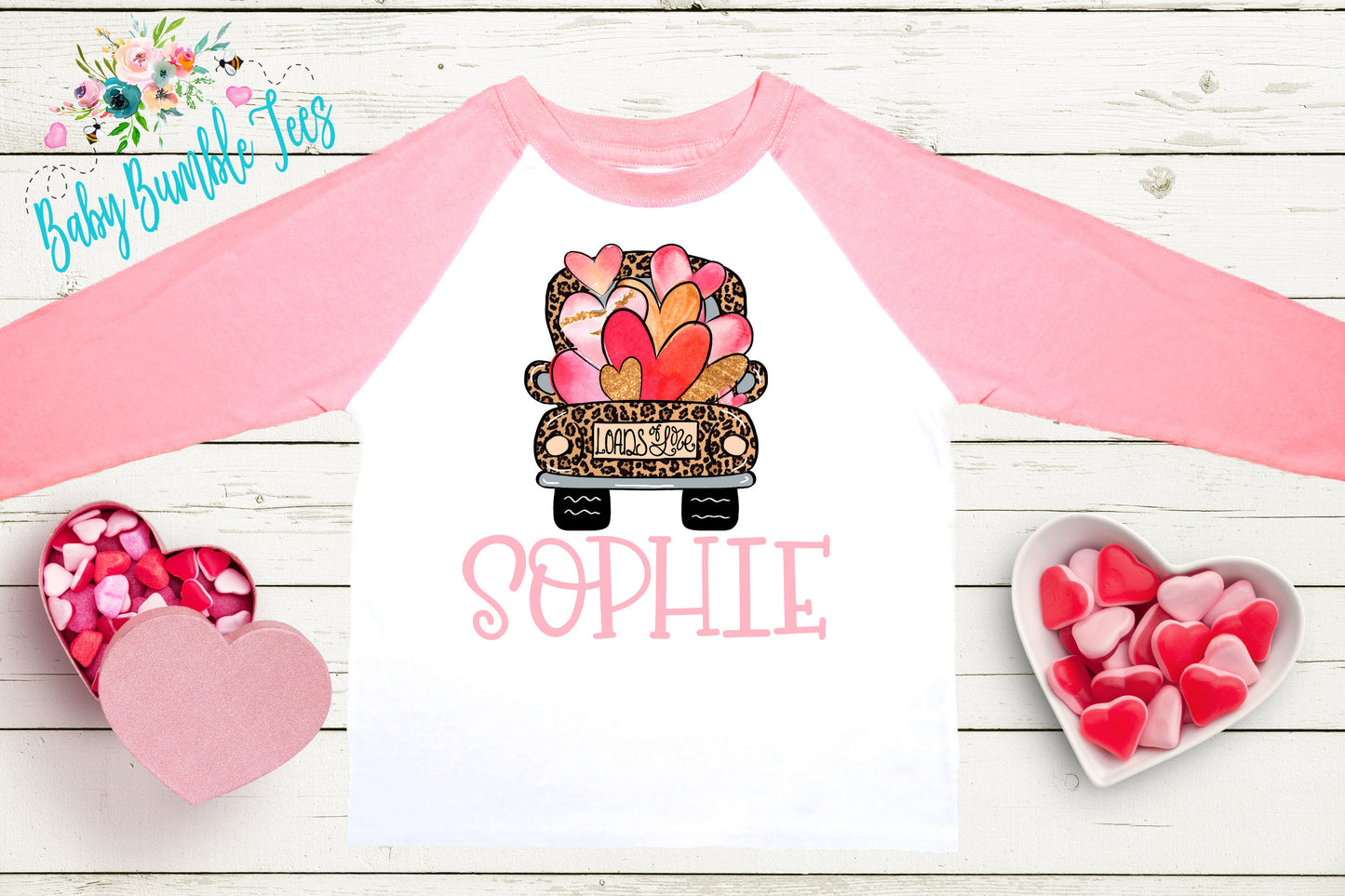 Valentines Day Shirt // Personalized Name // Valentine // Girl Shirt // Truck // Girl Valentine Shirt // Toddler Shirt // kids shirt