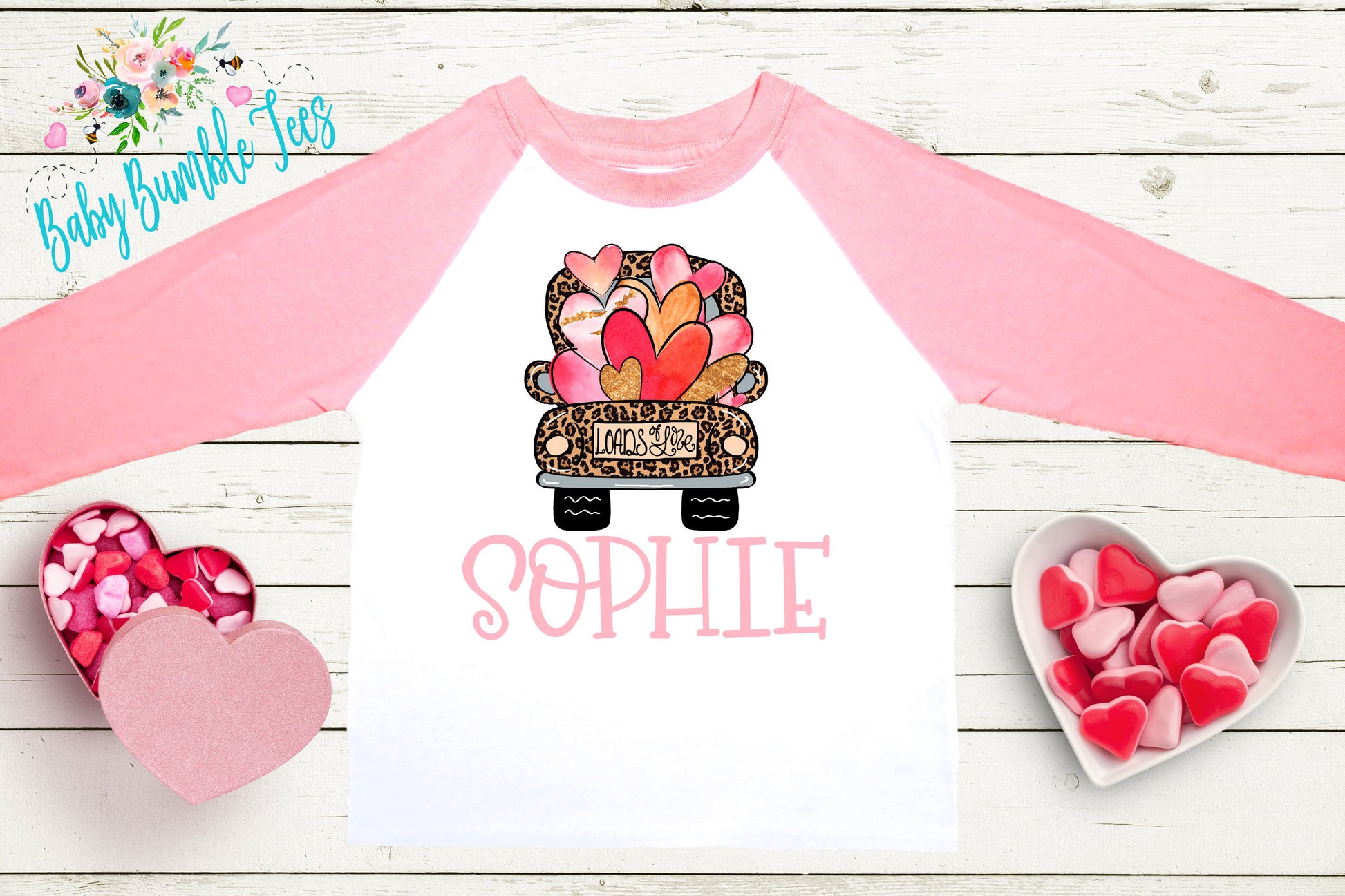 Valentines Day Shirt // Personalized Name // Valentine // Girl Shirt // Truck // Girl Valentine Shirt // Toddler Shirt // kids shirt