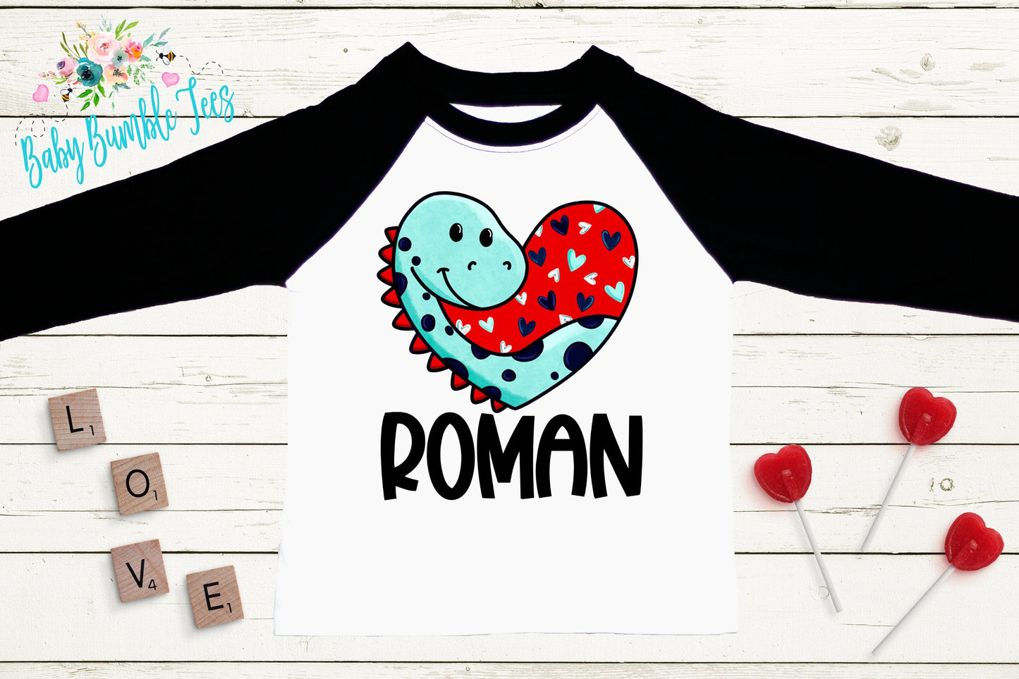 Dinosaur Valentines Day Shirt // Boys Valentine Day Shirt // Kids Valentines day // Toddler Shirt // Kids shirt // Custom Name Shirt