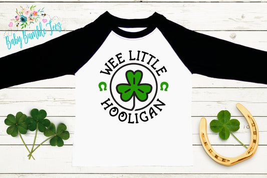 Wee Little Hooligan Shirt - Boys St Patricks Day Shirt - St Patricks Day Kids Shirt - Boy Shirt - St Paddys Day - Toddler Shirt