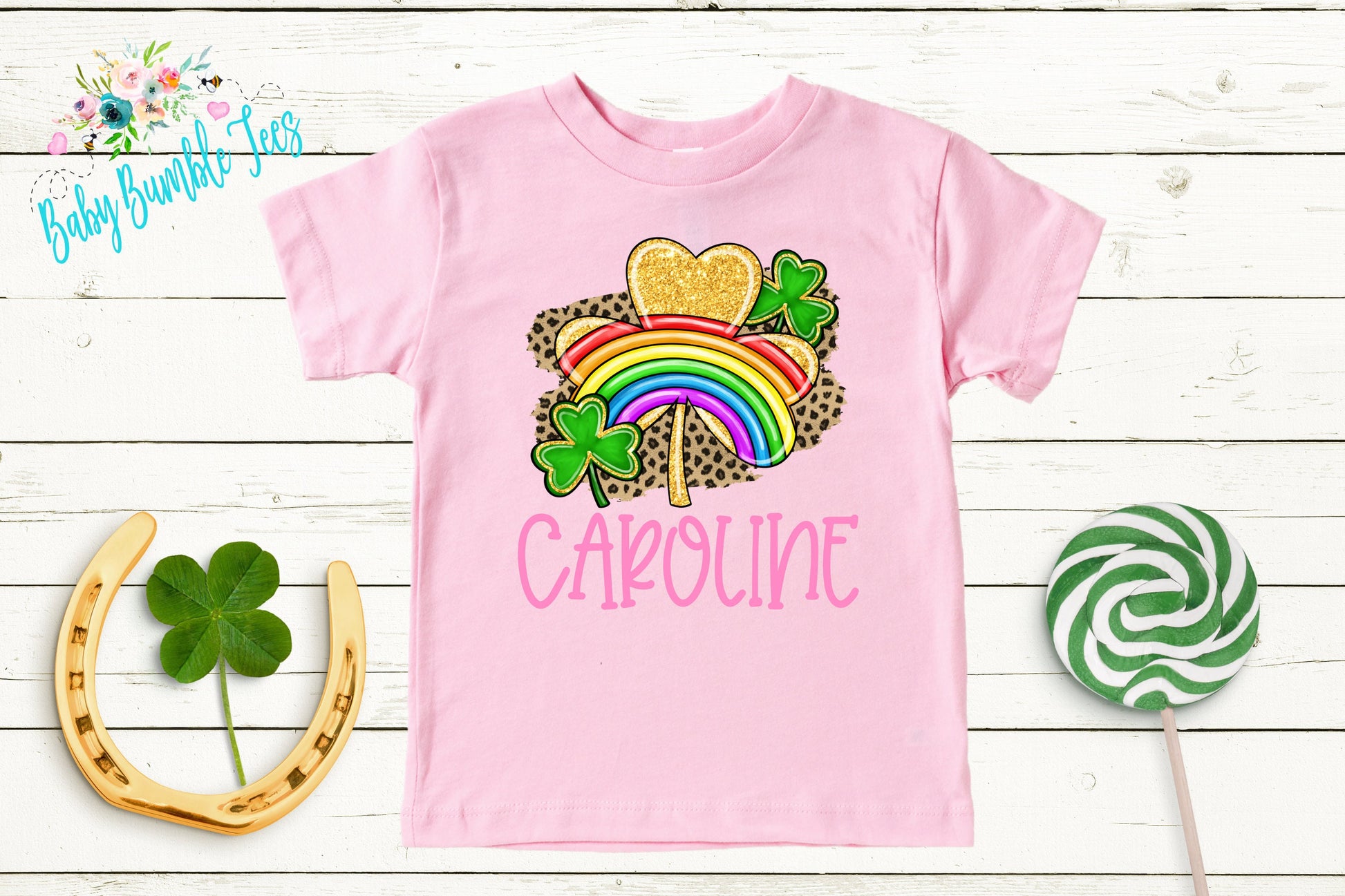 St Patricks Day Kids Shirt - Personalized Name - Girls St Patricks Day Shirt - St Paddy's Day - Toddler Shirt - kids shirt - Clover