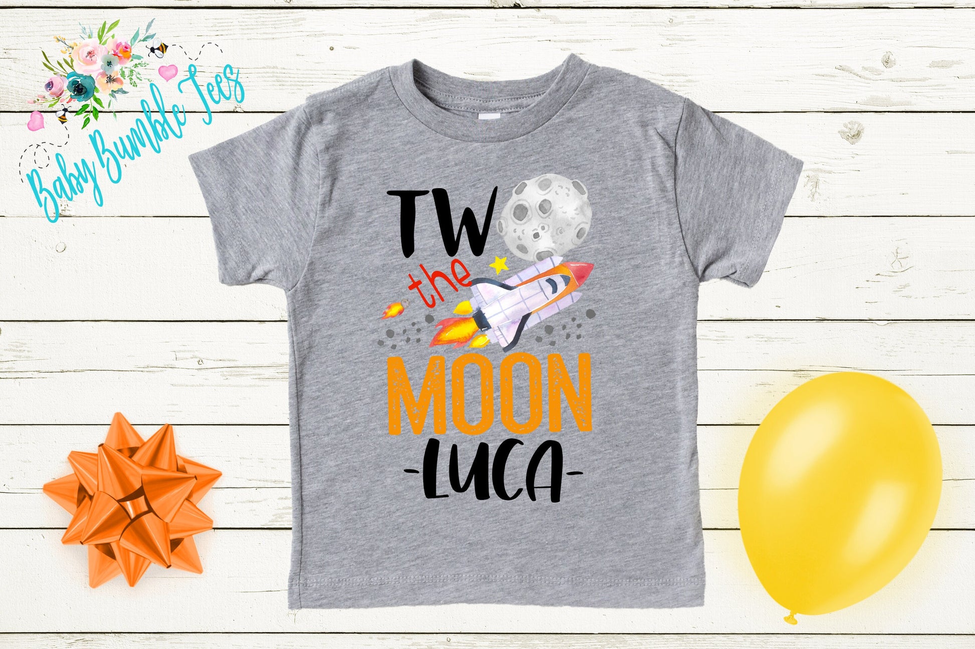 Two the Moon Shirt // Second birthday // Space Shirt // Two birthday shirt // Birthday Boy // Space Birthday / 2nd birthday / Toddler