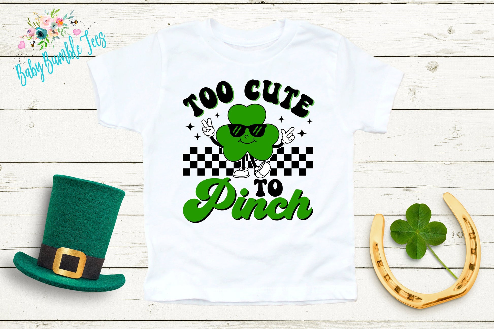 Too Cute To Pinch Shirt - Kids St Patricks Day Shirt - Boys St Patricks Day - Kids St Paddys Day - Toddler Shirt - St Patricks Clover