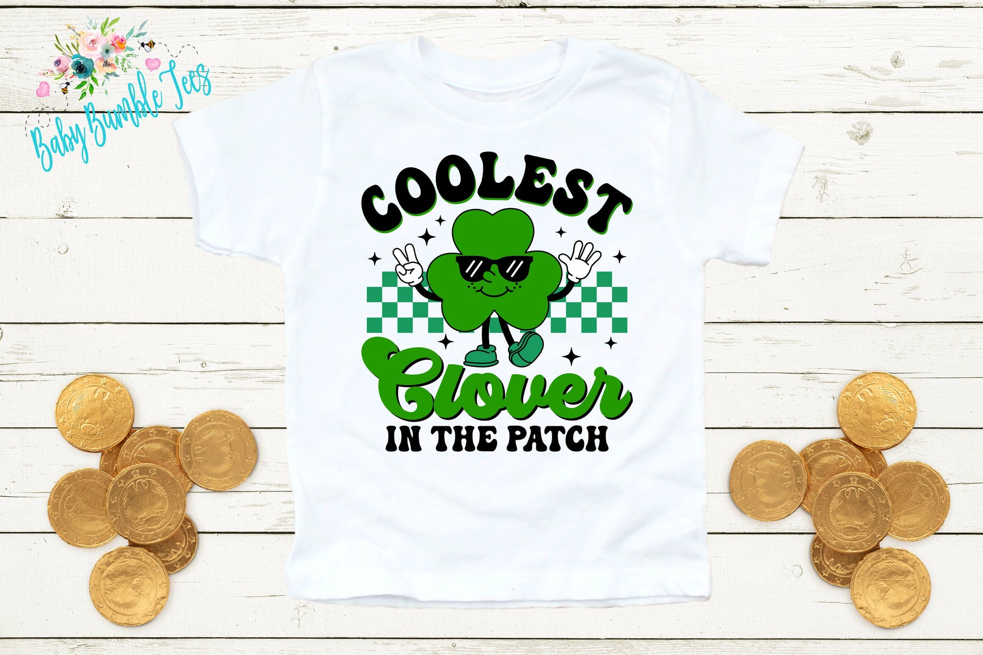 Coolest Clover Shirt - Kids St Patricks Day Shirt - Boys St Patricks Day - Kids St Paddys Day - Toddler Shirt - St Patricks Clover