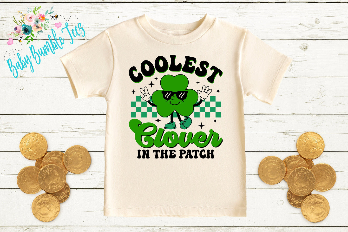 Coolest Clover Shirt - Kids St Patricks Day Shirt - Boys St Patricks Day - Kids St Paddys Day - Toddler Shirt - St Patricks Clover