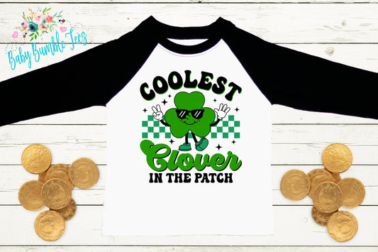 Coolest Clover Shirt - Kids St Patricks Day Shirt - Boys St Patricks Day - Kids St Paddys Day - Toddler Shirt - St Patricks Clover