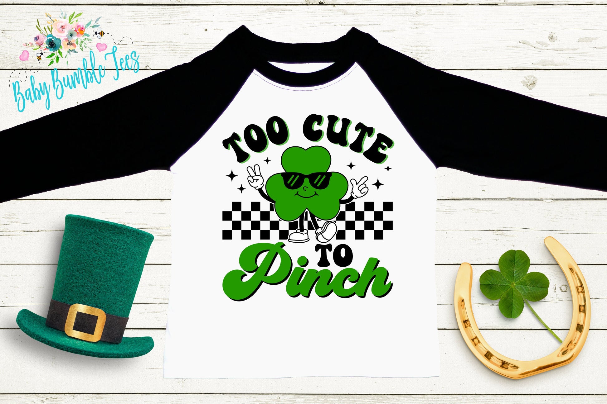 Too Cute To Pinch Shirt - Kids St Patricks Day Shirt - Boys St Patricks Day - Kids St Paddys Day - Toddler Shirt - St Patricks Clover