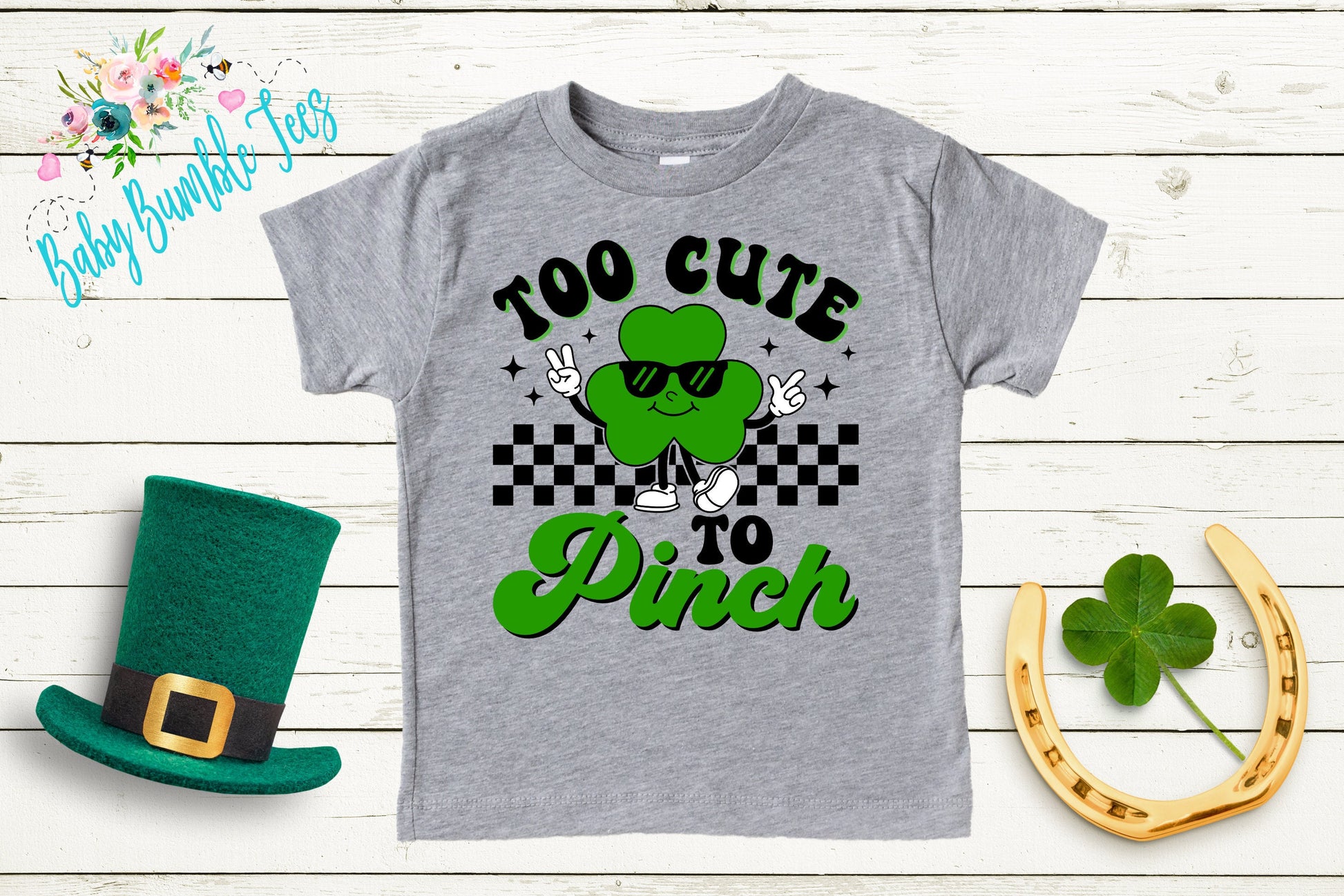 Too Cute To Pinch Shirt - Kids St Patricks Day Shirt - Boys St Patricks Day - Kids St Paddys Day - Toddler Shirt - St Patricks Clover