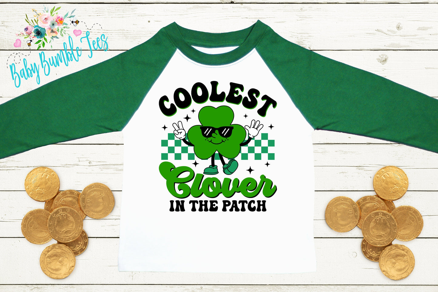 Coolest Clover Shirt - Kids St Patricks Day Shirt - Boys St Patricks Day - Kids St Paddys Day - Toddler Shirt - St Patricks Clover