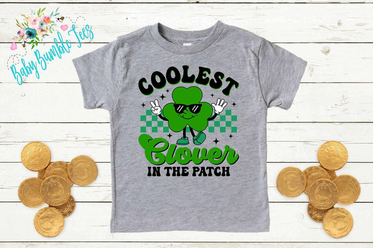Coolest Clover Shirt - Kids St Patricks Day Shirt - Boys St Patricks Day - Kids St Paddys Day - Toddler Shirt - St Patricks Clover