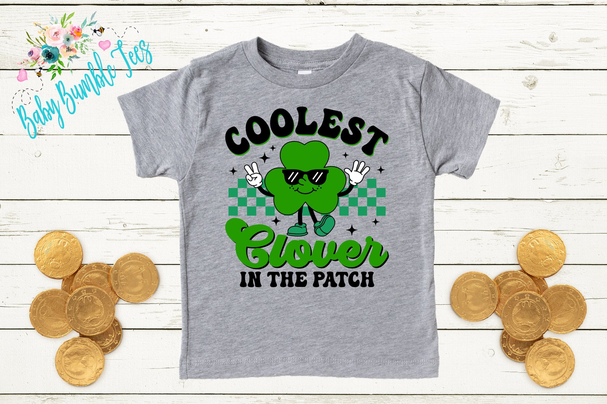 Coolest Clover Shirt - Kids St Patricks Day Shirt - Boys St Patricks Day - Kids St Paddys Day - Toddler Shirt - St Patricks Clover
