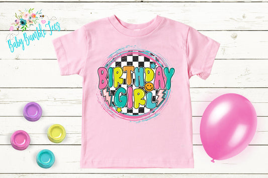 Birthday Girl Shirt / Kids Birthday Shirt / Retro Birthday Tee / Girl Birthday shirt / Birthday Party / Groovy Birthday / Toddler Birthday