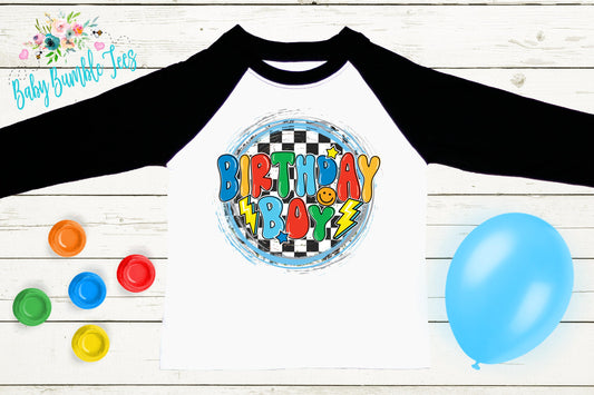 Birthday Boy Shirt / Kids Birthday Shirt / Retro Birthday Tee / Boy Birthday shirt / Birthday Party / Groovy Birthday / Toddler Birthday