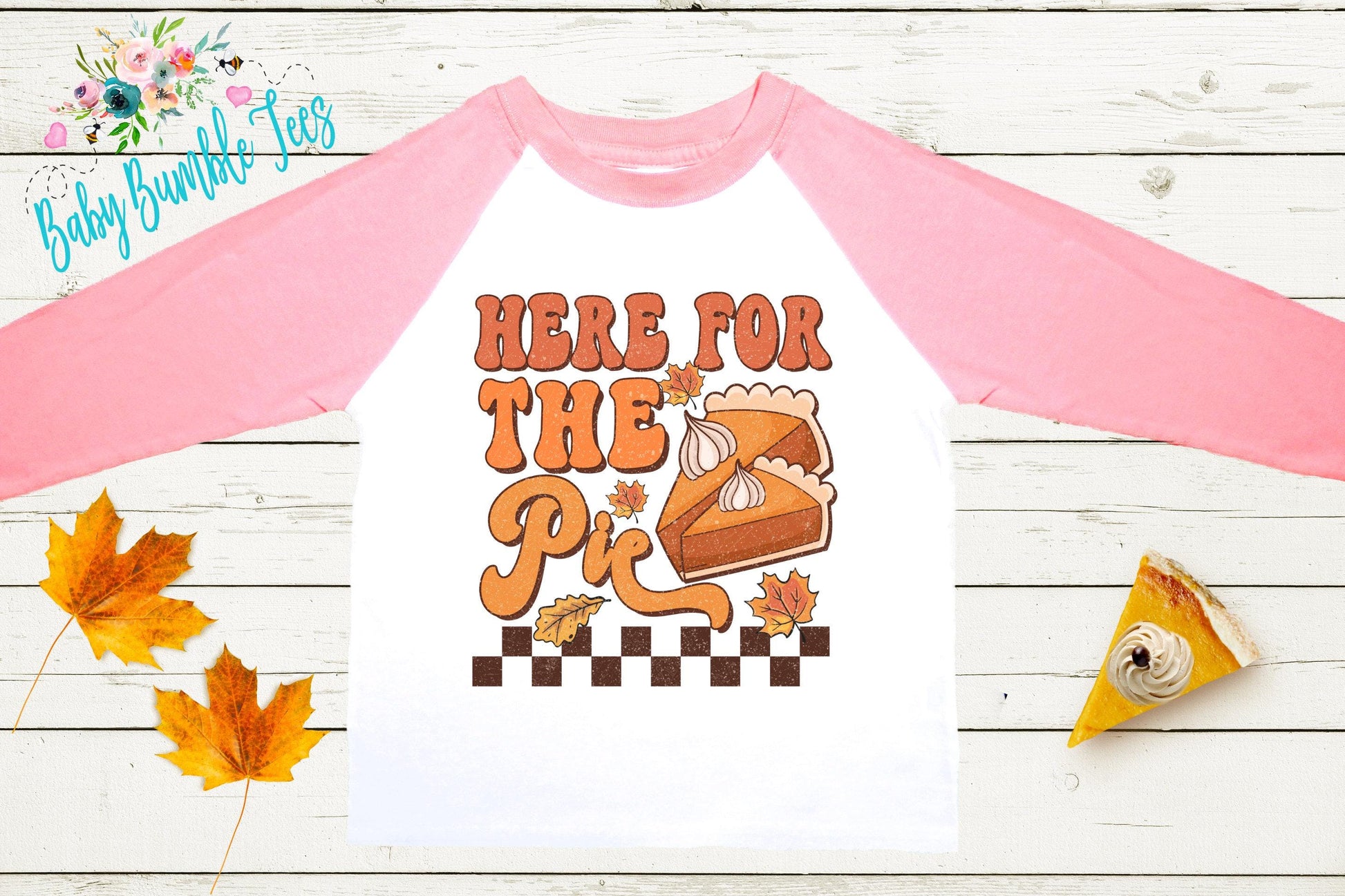 Here For The Pie Shirt, Kids Thanksgiving T-shirt, Toddler Fall Tee, Pumpkin Patch Outfit, Retro Kids Fall Shirt, Retro Groovy Shirt, Funny