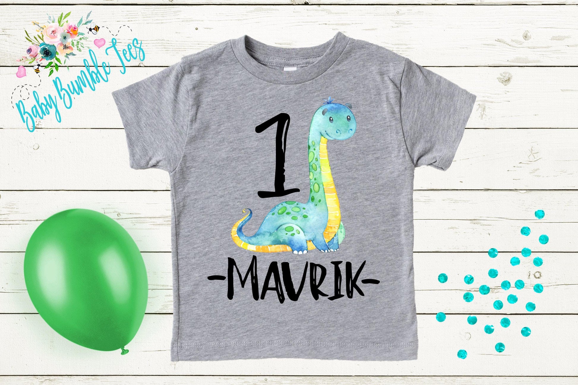 Boys Dinosaur Birthday Shirt, Kids Birthday Shirt, Custom Name Birthday Tee, Boy Birthday shirt, Boy Birthday Party T-Shirt, Personalized