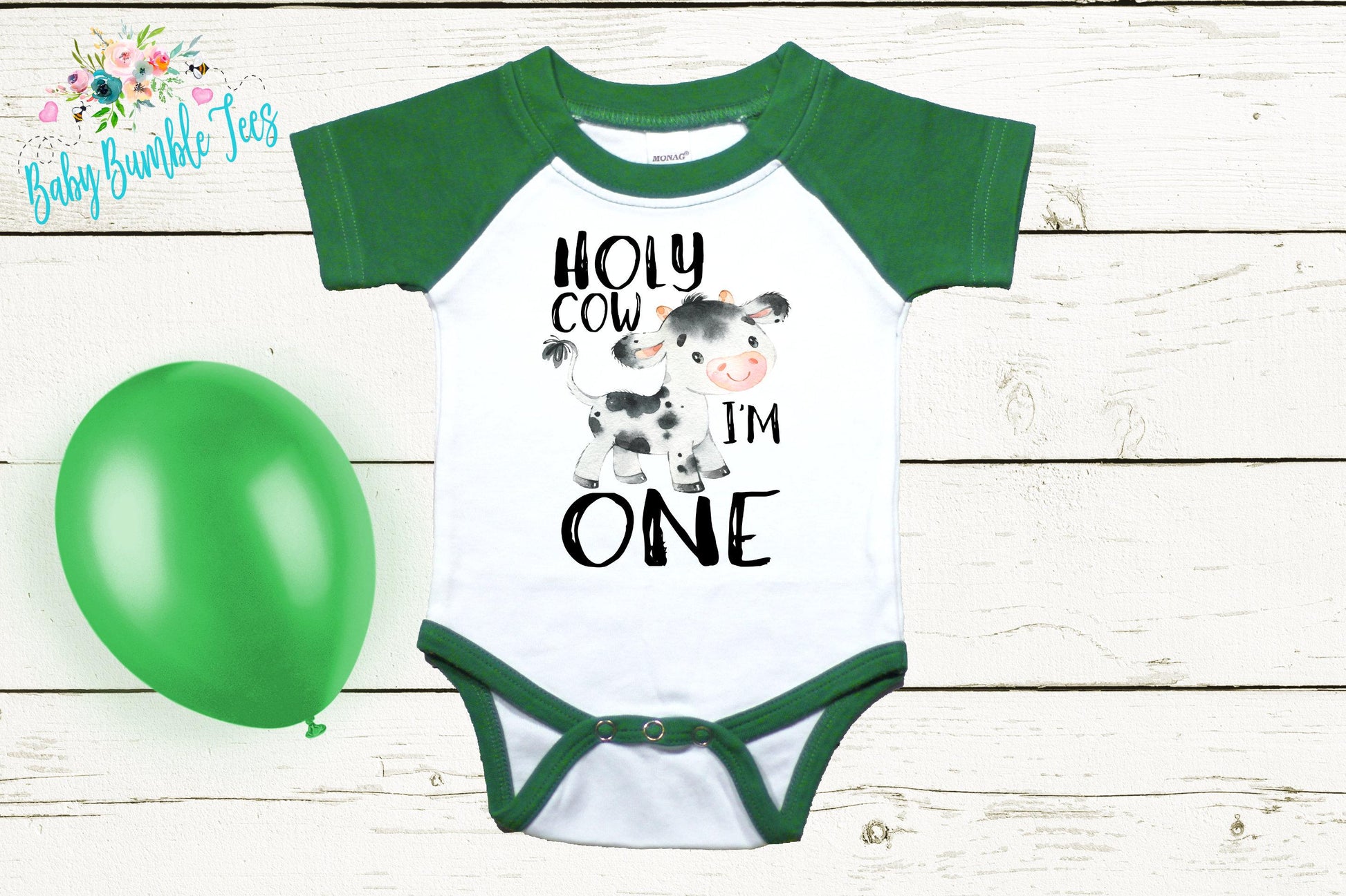 Holy Cow I'm One // First Birthday Boy Outfit // Birthday Boy // Birthday Boy Name // Cake Smash // Birthday Shirt // Farm Birthday