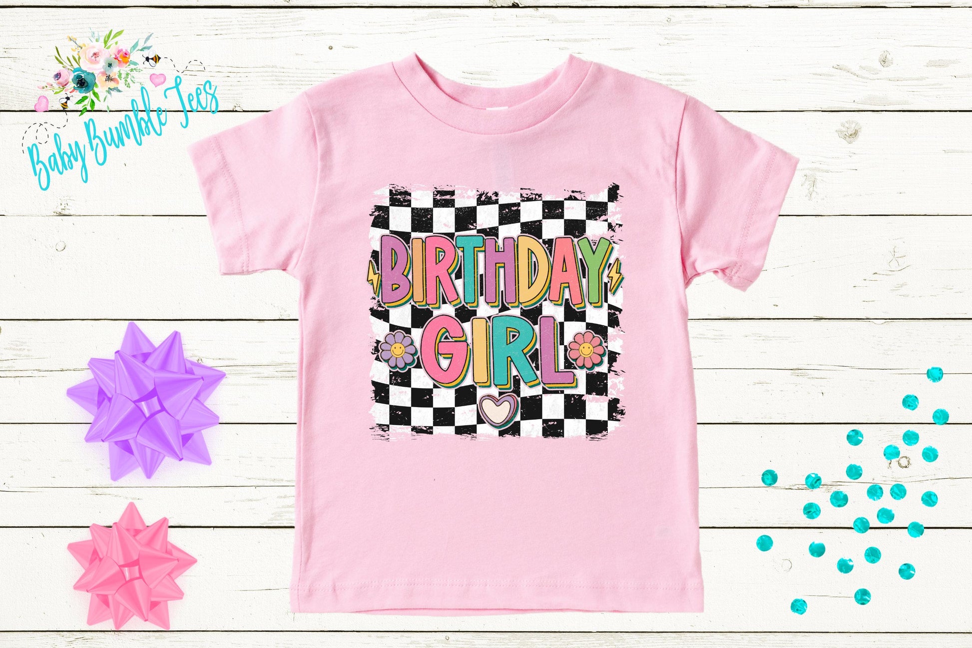 Birthday Girl Shirt / Kids Birthday Shirt / Retro Birthday Tee / Girl Birthday shirt / Birthday Party / Groovy Birthday / Toddler Birthday