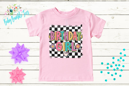 Birthday Girl Shirt / Kids Birthday Shirt / Retro Birthday Tee / Girl Birthday shirt / Birthday Party / Groovy Birthday / Toddler Birthday