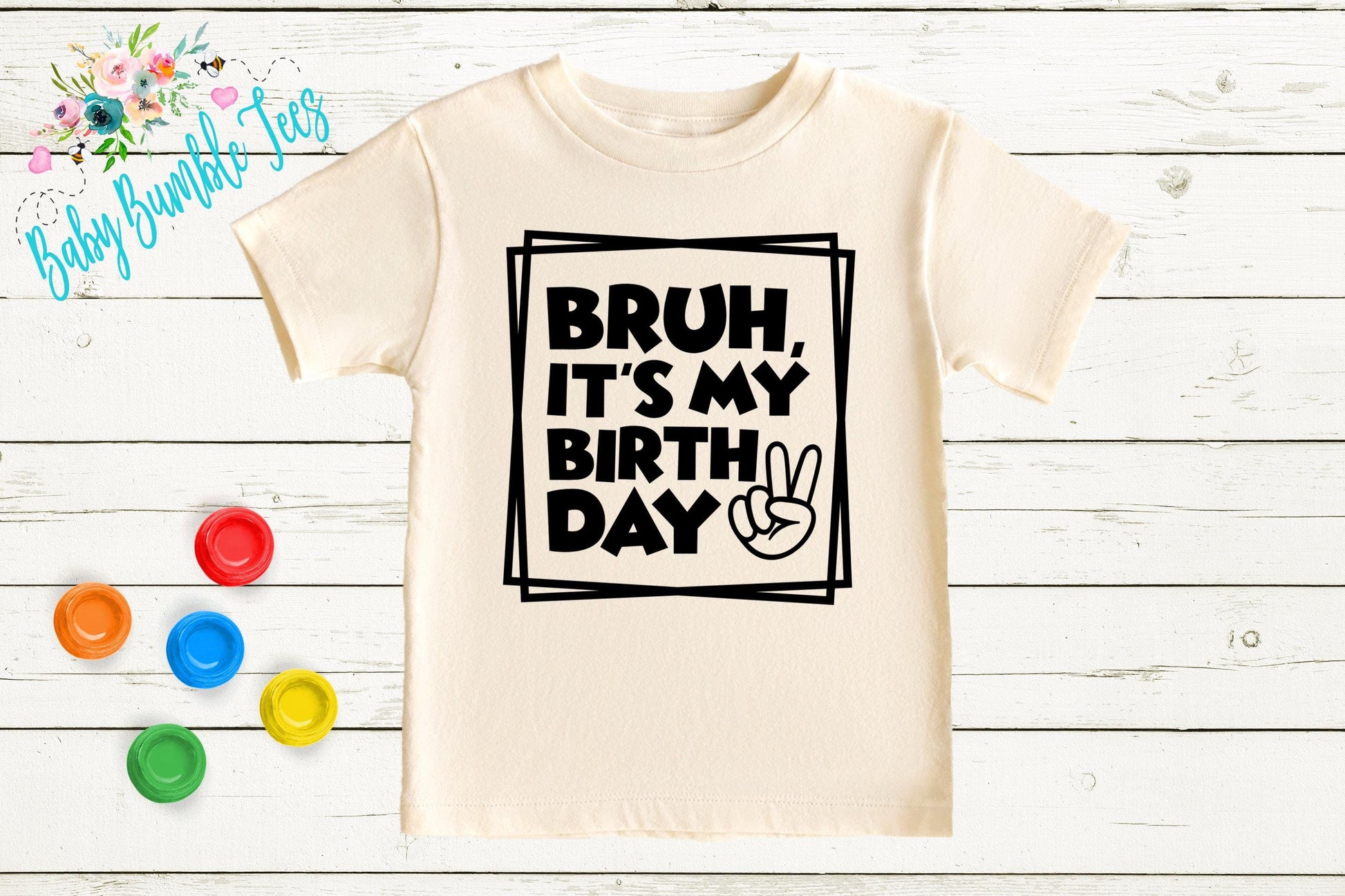 Bruh, It's My Birthday Shirt / Kids Birthday Shirt / Retro Birthday Tee / Birthday Boy shirt / Groovy Birthday / Toddler Birthday Shirt