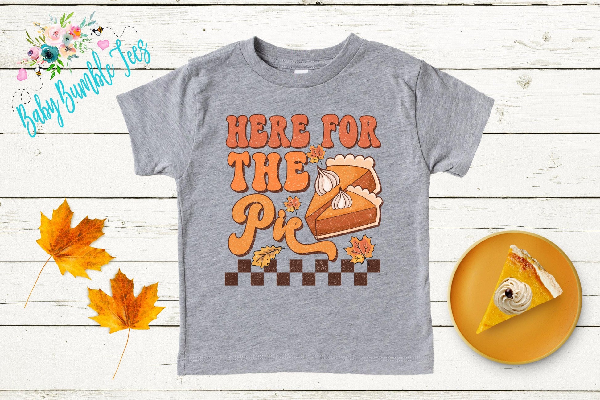 Here For The Pie Shirt, Kids Thanksgiving T-shirt, Toddler Fall Tee, Pumpkin Patch Outfit, Retro Kids Fall Shirt, Retro Groovy Shirt, Funny