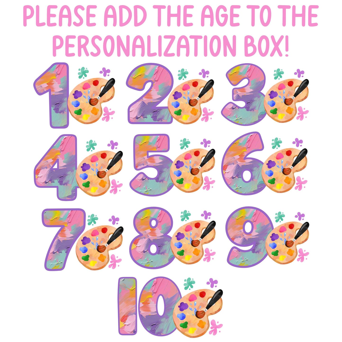 Girls Paint Birthday Shirt, Kids Birthday Shirt, Art Theme Birthday Tee, Painting Birthday Party, Girl Birthday shirt, Toddler Birthday