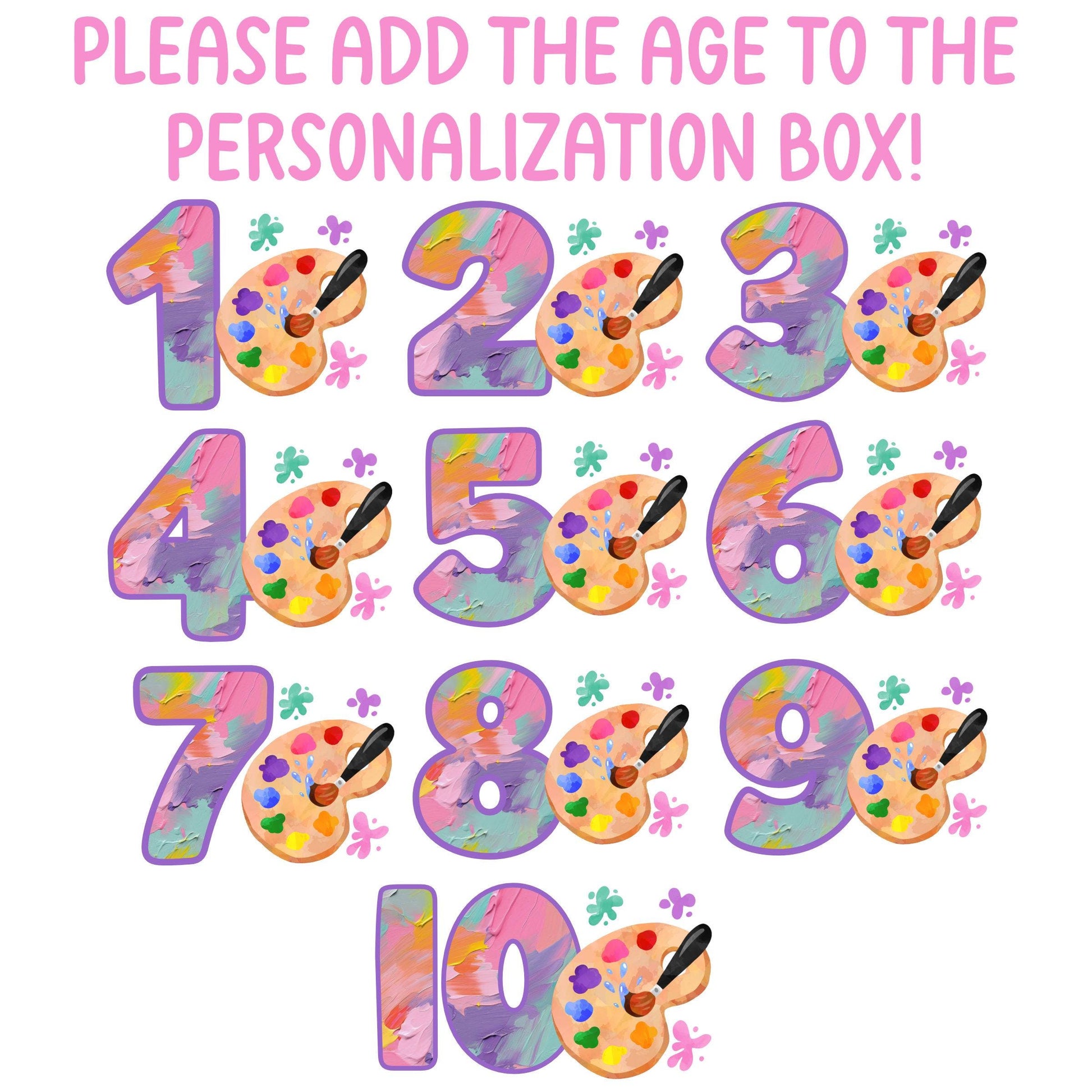 Girls Paint Birthday Shirt, Kids Birthday Shirt, Art Theme Birthday Tee, Painting Birthday Party, Girl Birthday shirt, Toddler Birthday