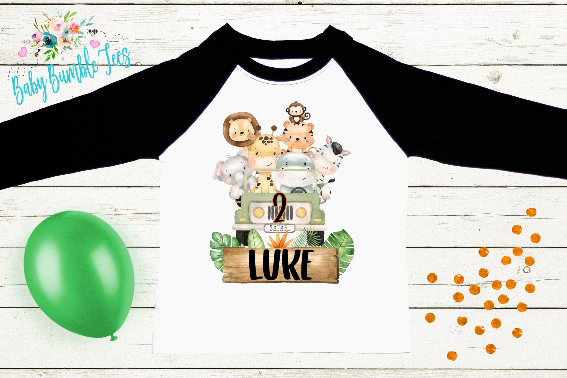 Boys Safari Birthday Shirt, Kids Birthday Shirt, Custom Name Birthday Tee, Boy Birthday shirt, Boy Birthday Party T-Shirt, Personalized