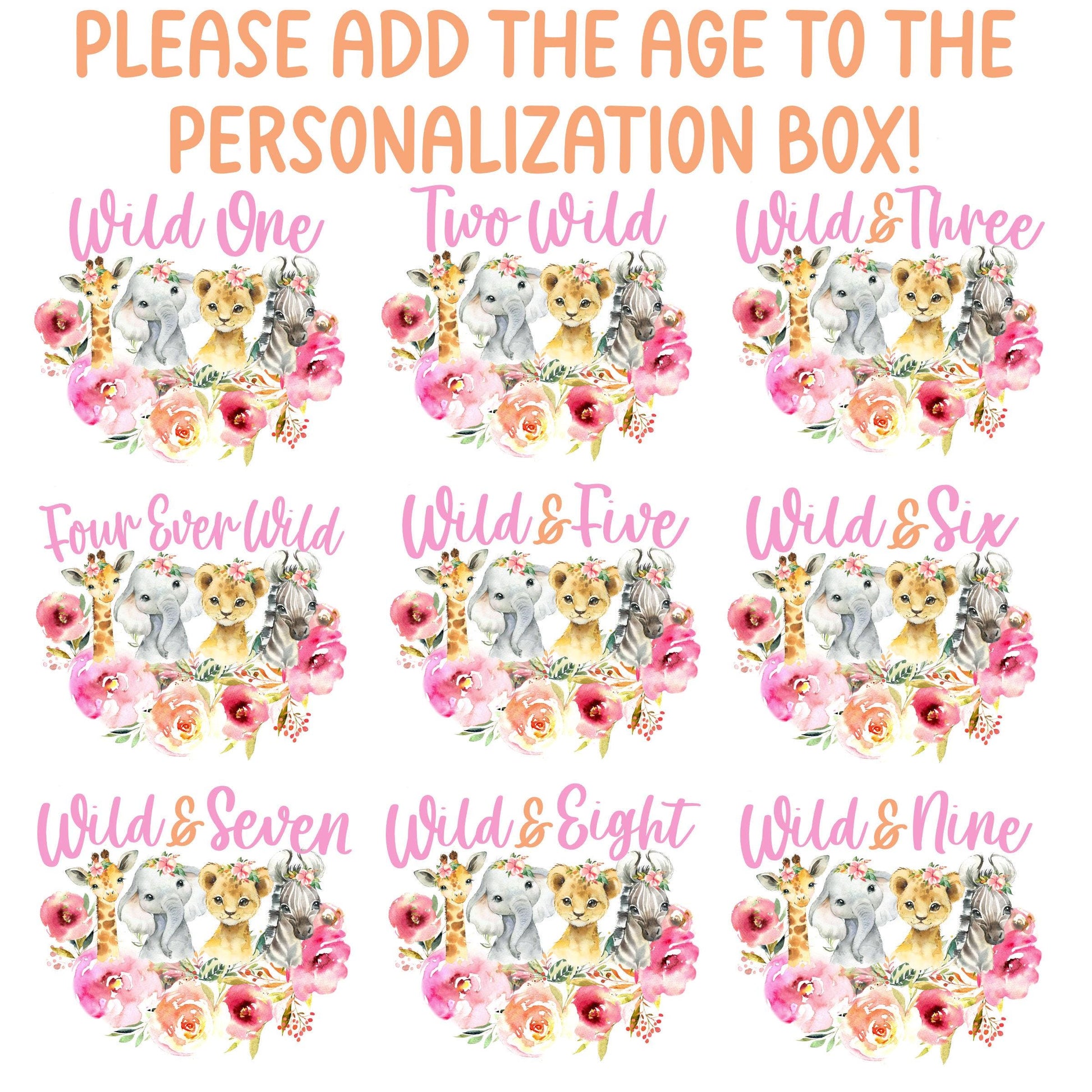 Girls Safari Birthday Shirt, Kids Birthday Shirt, Custom Name Birthday Tee, Girl Birthday shirt, Girl Birthday Party T-Shirt, Personalized
