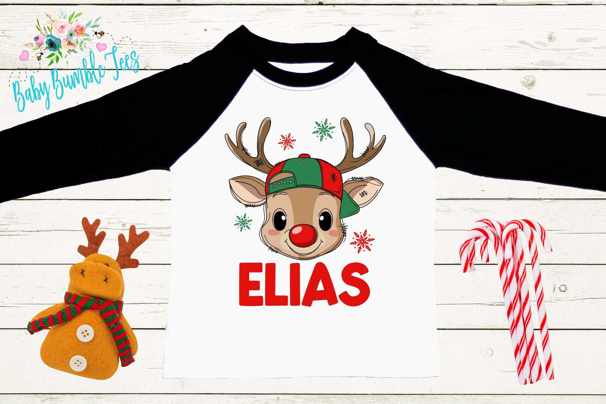 Boys Reindeer Shirt, Kids Christmas Shirt, Personalized Name, Toddler Christmas Shirt, Holiday Shirt, Reindeer Shirt, Christmas Gift
