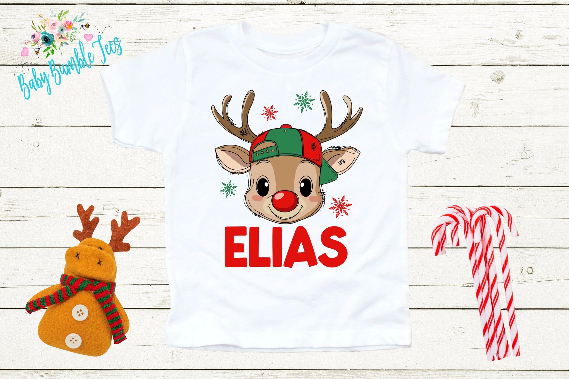 Boys Reindeer Shirt, Kids Christmas Shirt, Personalized Name, Toddler Christmas Shirt, Holiday Shirt, Reindeer Shirt, Christmas Gift