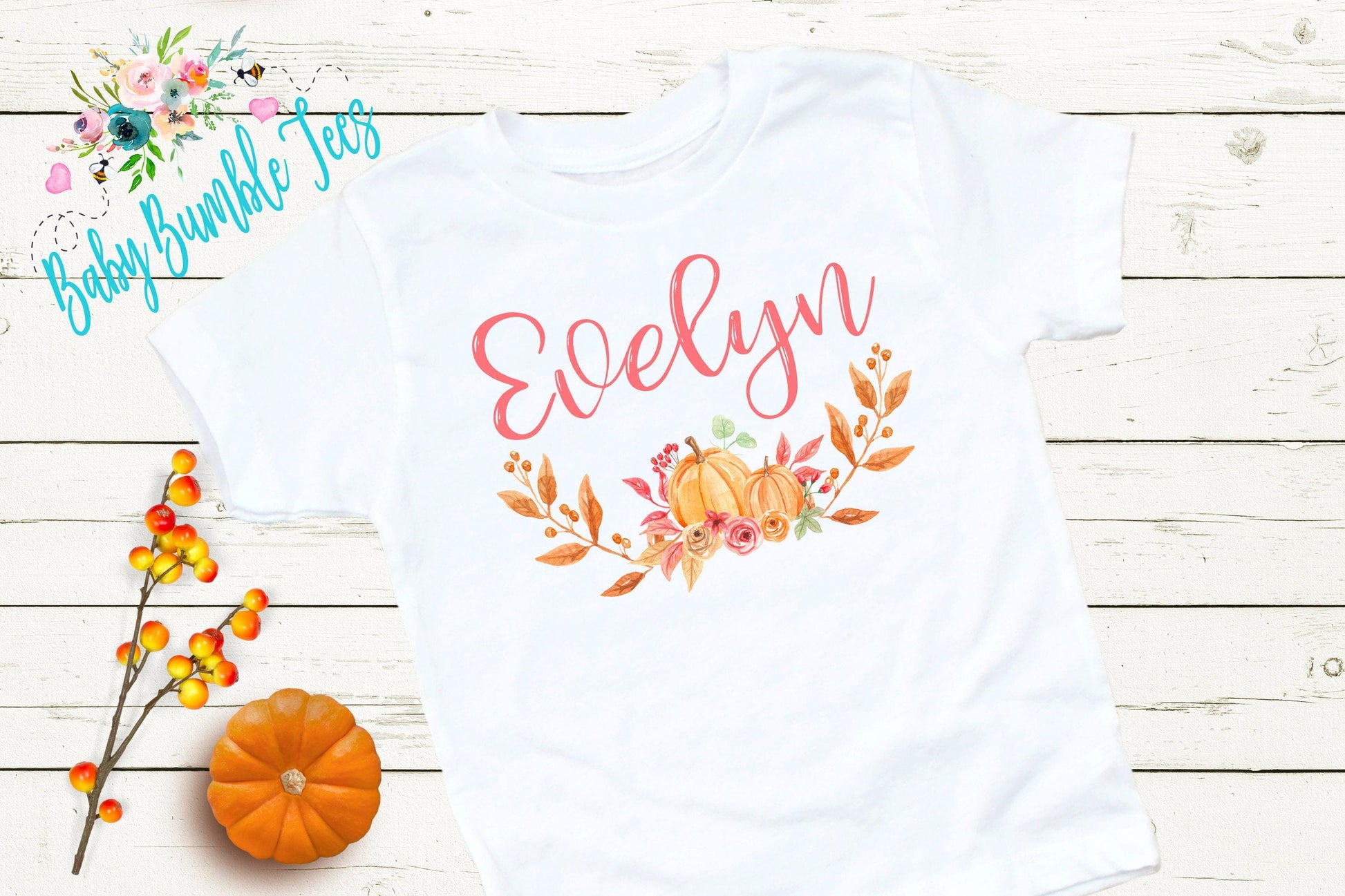 Pumpkin Shirt // Personalized Name T-Shirt // Pumpkin Patch // Custom Name // Thanksgiving // Toddler Tshirt // Kids T Shirt // Halloween