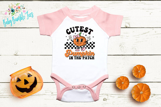 Cutest Pumpkin In The Patch // Pumpkin Patch Bodysuit // Girls Fall Shirt // Girls Halloween Shirt // Kids Halloween //