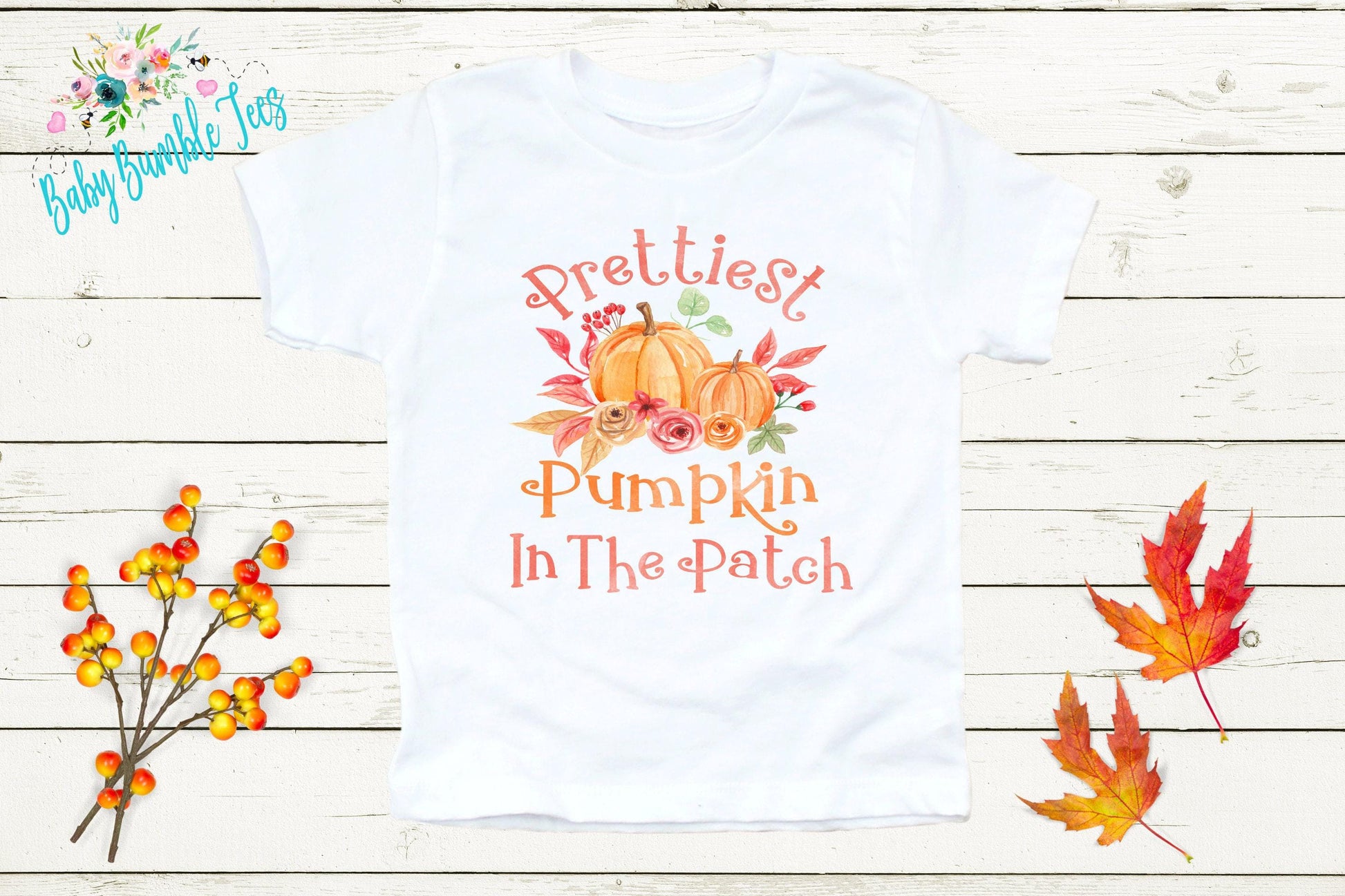 Prettiest Pumpkin In The Patch Shirt - Girls Pumpkin Patch Shirt - Girls Halloween Shirt - Kids Fall Shirt - Toddler Halloween Shirt