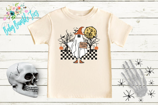 Retro Ghost Shirt // Boys Halloween Shirt // Toddler Halloween Shirt // Kids Halloween Shirt // Pumpkin Patch Shirt // Kids Fall Shirt