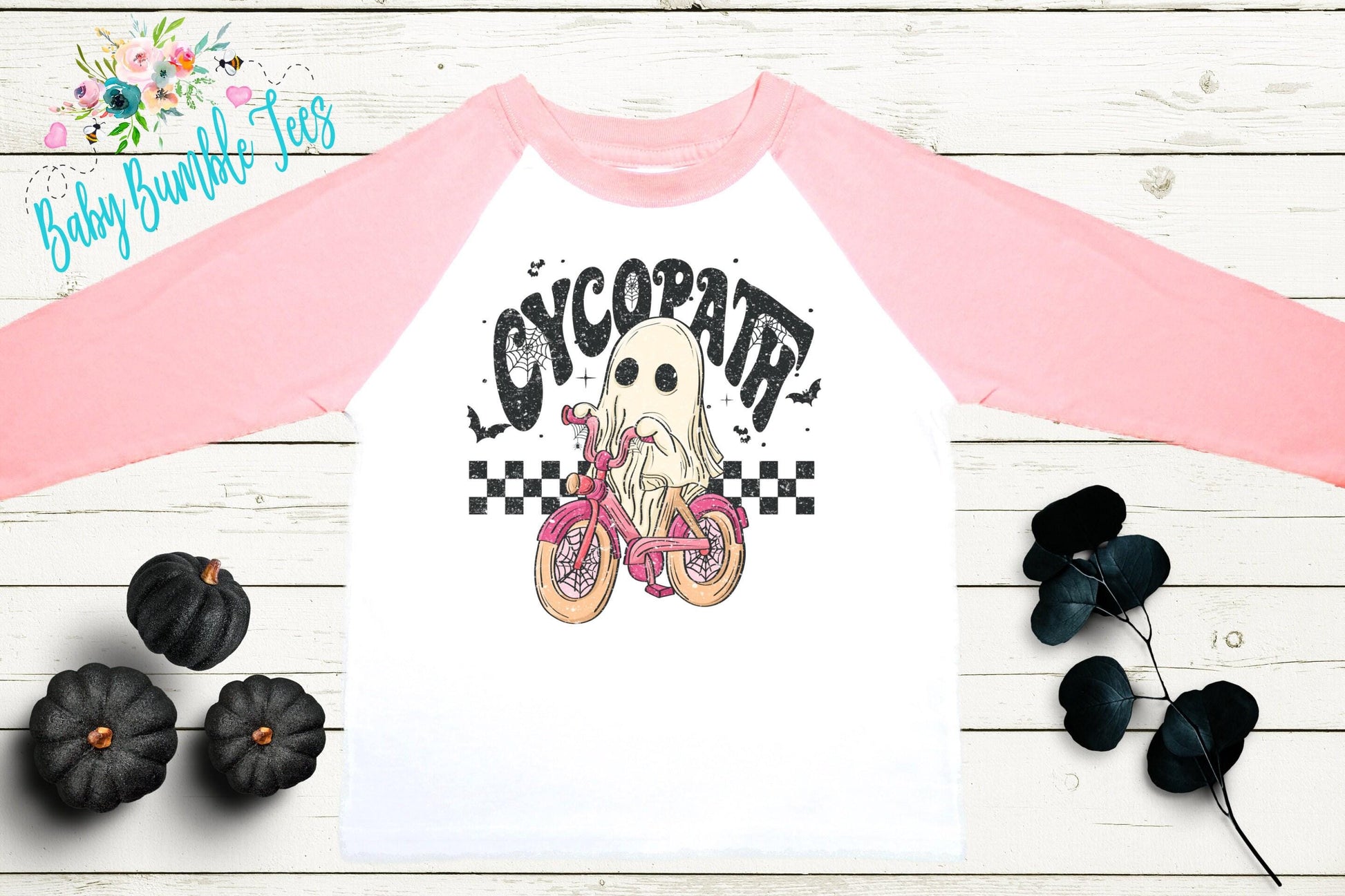 Cycopath Halloween Shirt // Girls Halloween Shirt // Toddler Halloween Shirt // Kids Halloween Shirt // Distressed Halloween Shirt // Funny